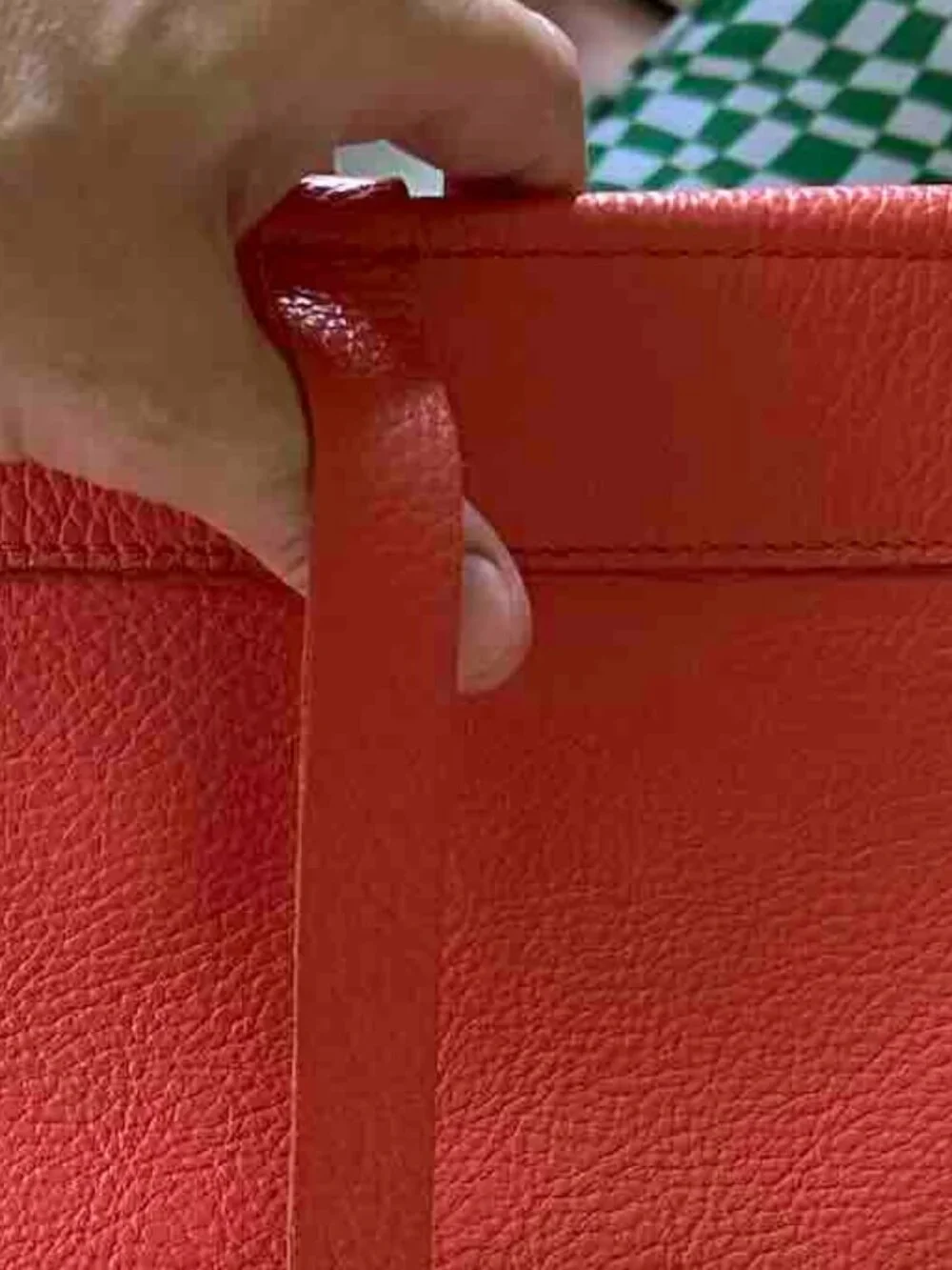 Beautiful CUYANA pebbled leather Laptop Document Flap Sleeve gold hardware Coral